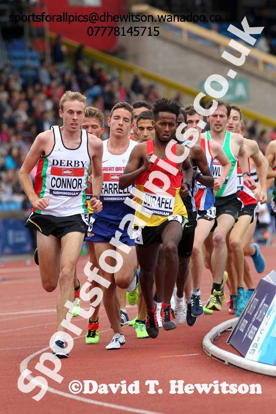 Mens 5000 metres, British Championships, Birmingham. Photo: David T. Hewitson/Sports for All Pics